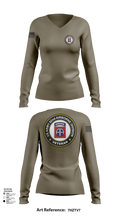 20th Airborne Engineer 47960992 Women's Long Sleeve V-neck Shirt - 52