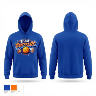 Hoodie, Team Pressure, Men's Basketball, Teamtime, Team time, sublimation, custom sports apparel, team uniforms, spirit wear, spiritwear, sports uniforms, custom shirts, team store, custom team store, fundraiser sports, apparel fundraiser