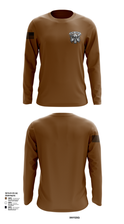 881st Engineer Battalion 17476851 Long Sleeve Performance Shirt 51