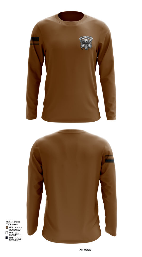 881st Engineer Battalion 17476851 Long Sleeve Performance Shirt 51