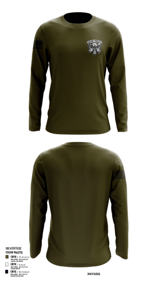881st Engineer Battalion 17476851 Long Sleeve Performance Shirt 52