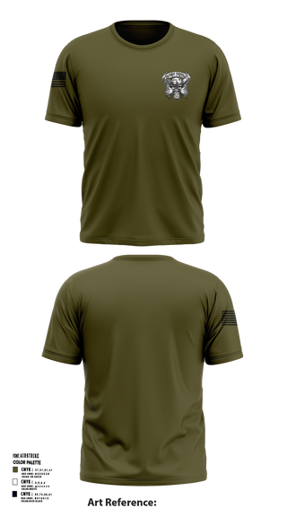 881st Engineer Battalion 17476851 Short Sleeve Performance Shirt - 52