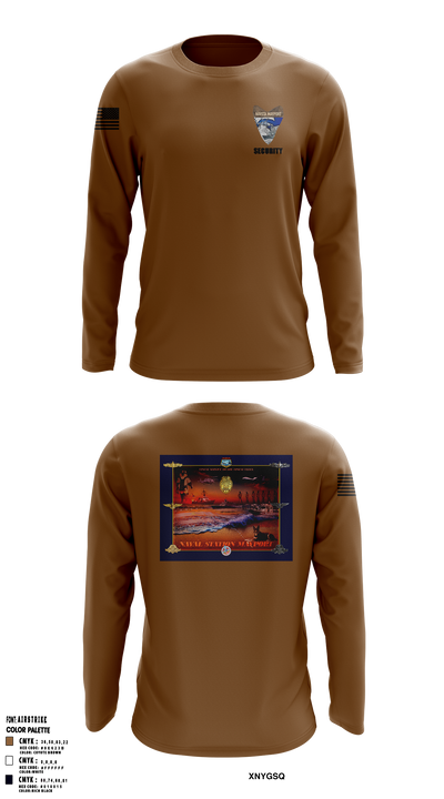 NAVSTA MAYPORT SECURITY 9551014 Long Sleeve Performance Shirt 1