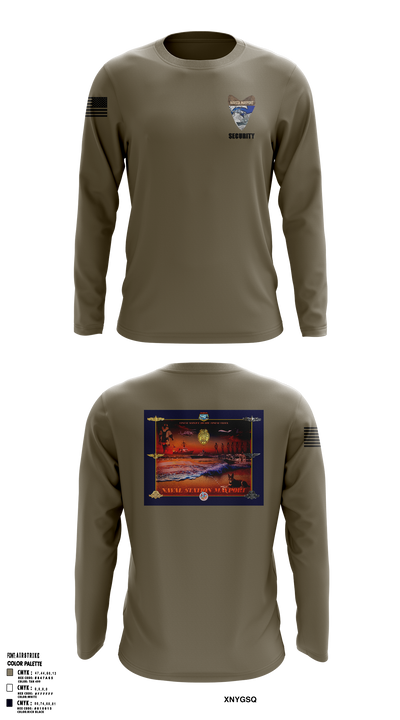 NAVSTA MAYPORT SECURITY 9551014 Long Sleeve Performance Shirt 2