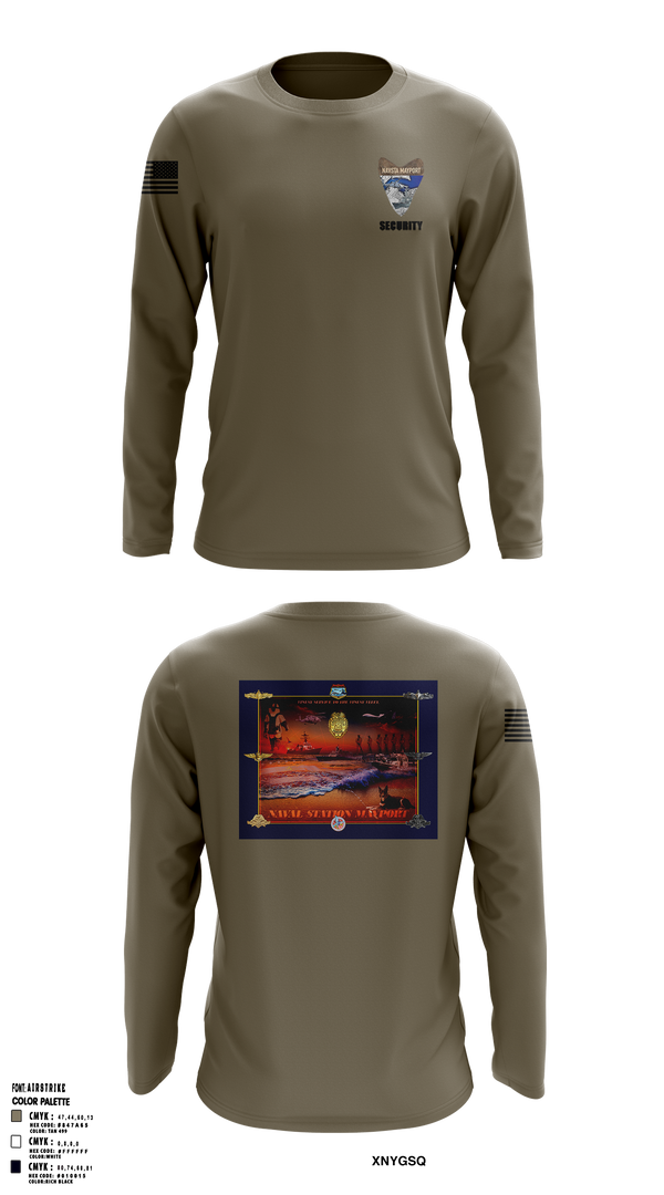NAVSTA MAYPORT SECURITY 9551014 Long Sleeve Performance Shirt 2