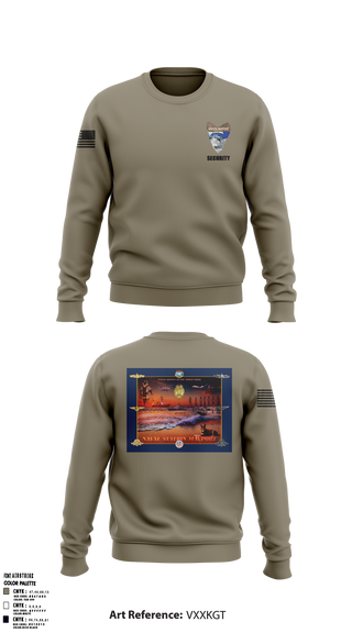 NAVSTA MAYPORT SECURITY 9551014 Crew Neck Sweatshirt - 2