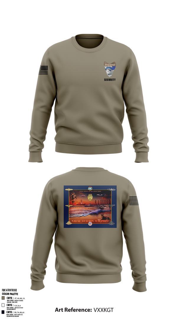 NAVSTA MAYPORT SECURITY 9551014 Crew Neck Sweatshirt - 2