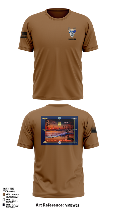 NAVSTA MAYPORT SECURITY 9551014 Old School Cotton Feel Shirt - 1