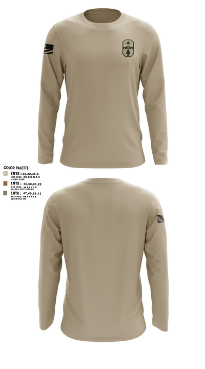 1487th Transportation Company 77712800 Long Sleeve Performance Shirt 1