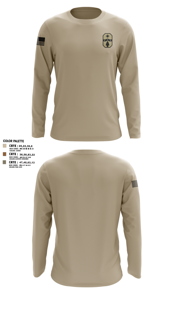 1487th Transportation Company 77712800 Long Sleeve Performance Shirt 1