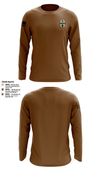1487th Transportation Company 77712800 Long Sleeve Performance Shirt 2