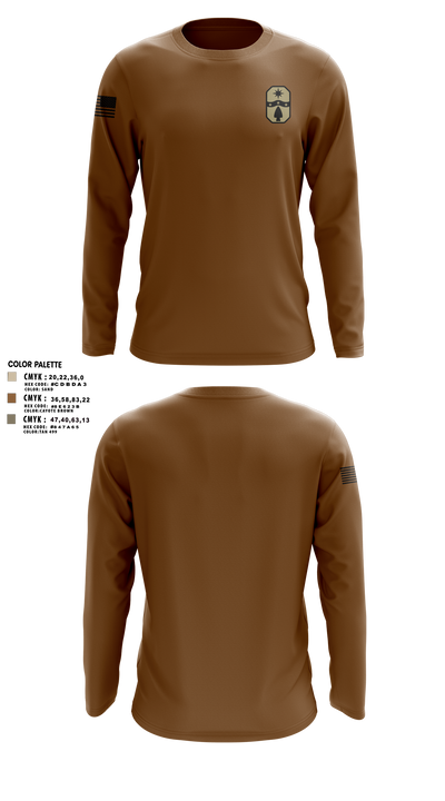 1487th Transportation Company 77712800 Long Sleeve Performance Shirt 2