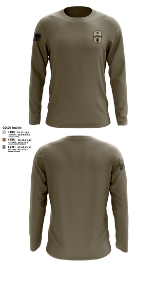 1487th Transportation Company 77712800 Long Sleeve Performance Shirt 3