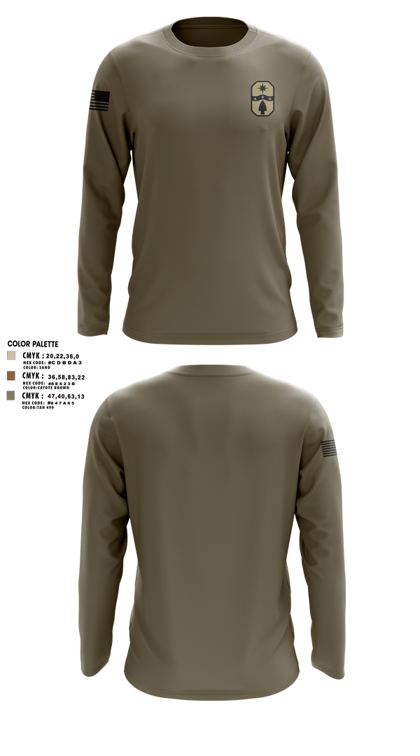 1487th Transportation Company 77712800 Long Sleeve Performance Shirt 3