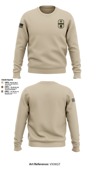 1487th Transportation Company 77712800 Crew Neck Sweatshirt - 1