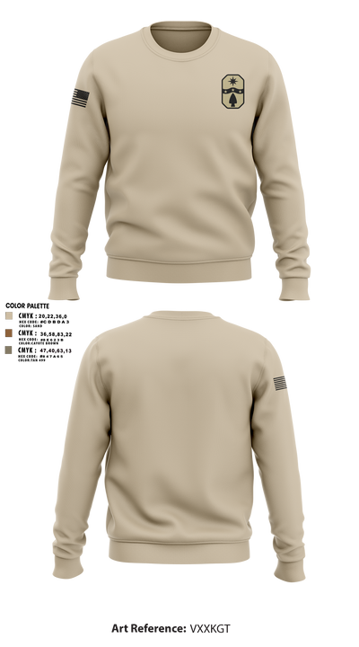 1487th Transportation Company 77712800 Crew Neck Sweatshirt - 1