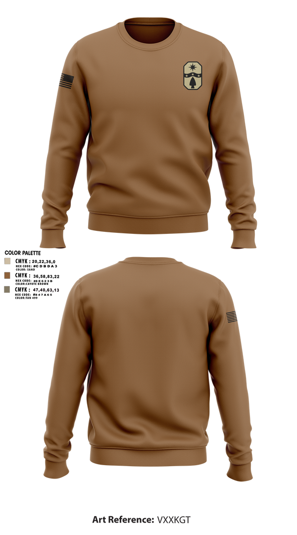 1487th Transportation Company 77712800 Crew Neck Sweatshirt - 2