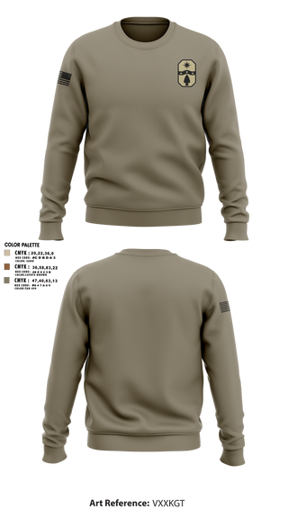 1487th Transportation Company 77712800 Crew Neck Sweatshirt - 3