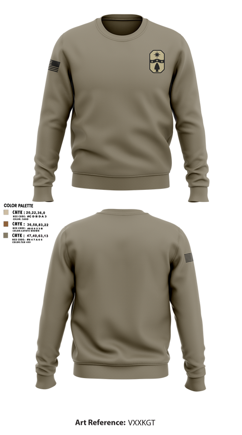1487th Transportation Company 77712800 Crew Neck Sweatshirt - 3