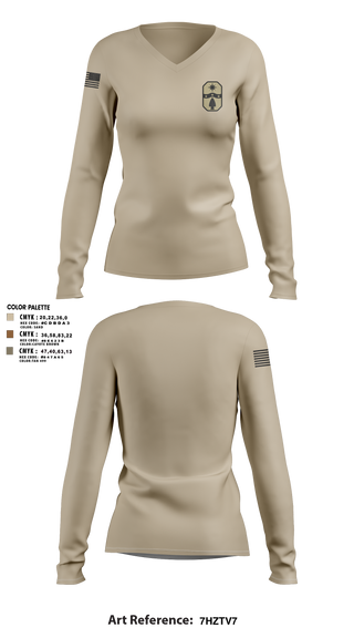 1487th Transportation Company 77712800 Women's Long Sleeve V-neck Shirt - 1