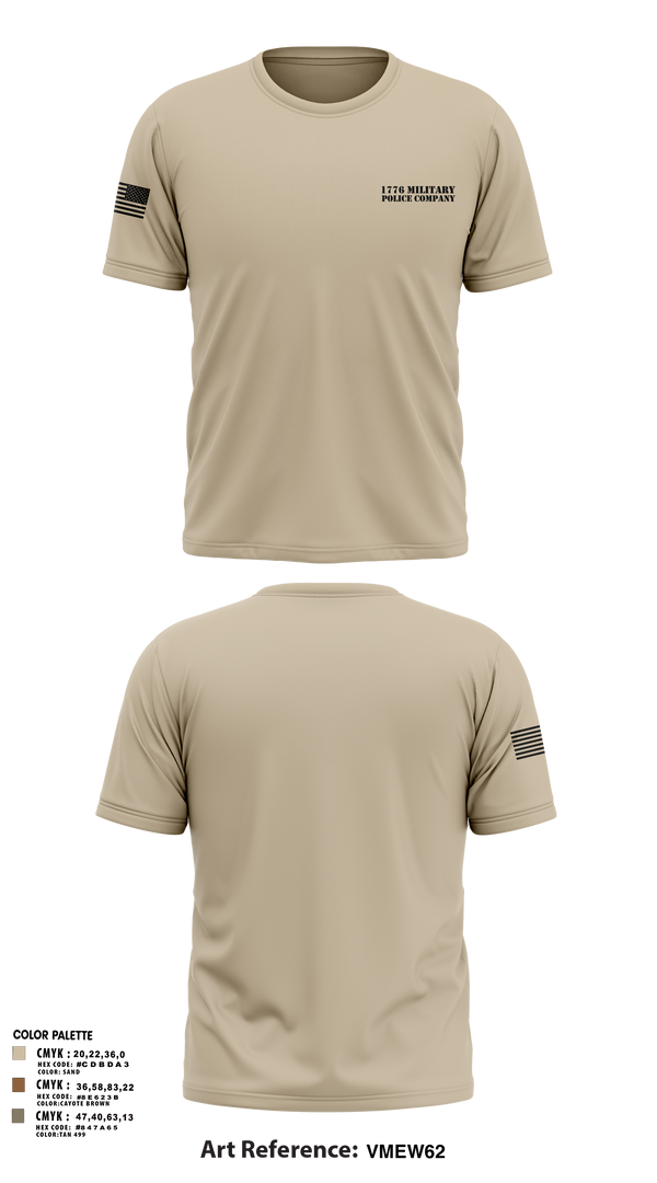 1487th Transportation Company 77712800 Old School Cotton Feel Shirt - 1