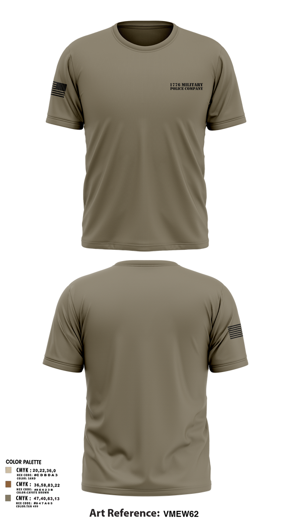 1487th Transportation Company 77712800 Old School Cotton Feel Shirt - 3