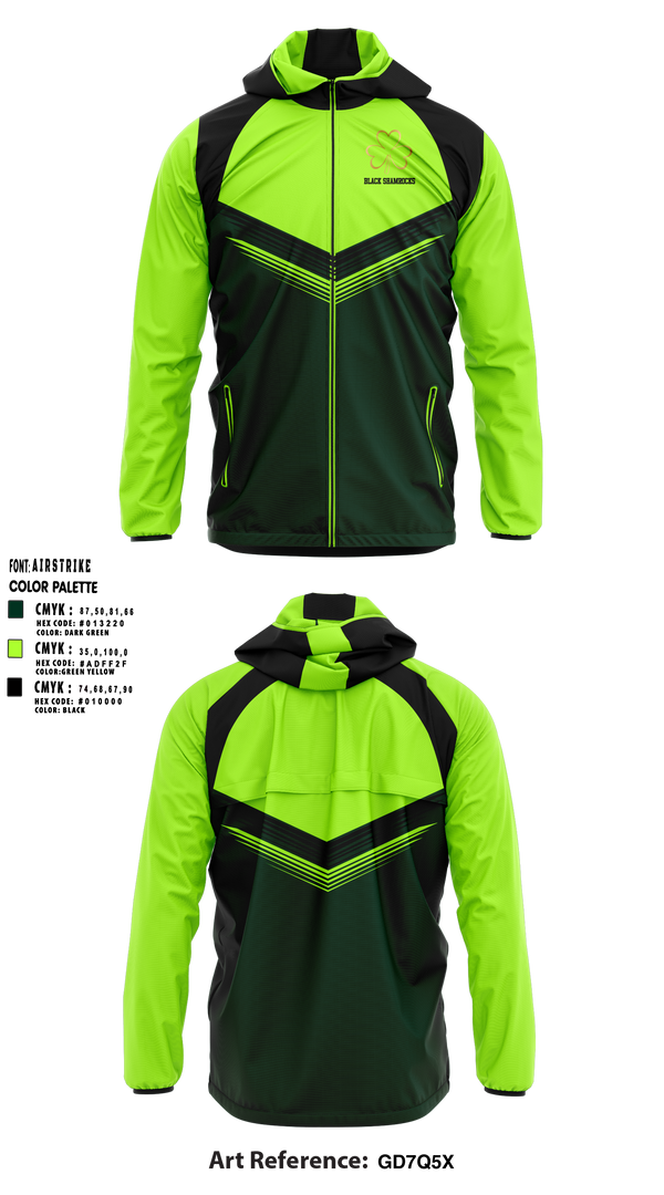 Black Shamrocks 32510226 Windbreaker - 1