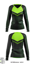 Black Shamrocks 32510226 Women's Long Sleeve V-neck Shirt - 1