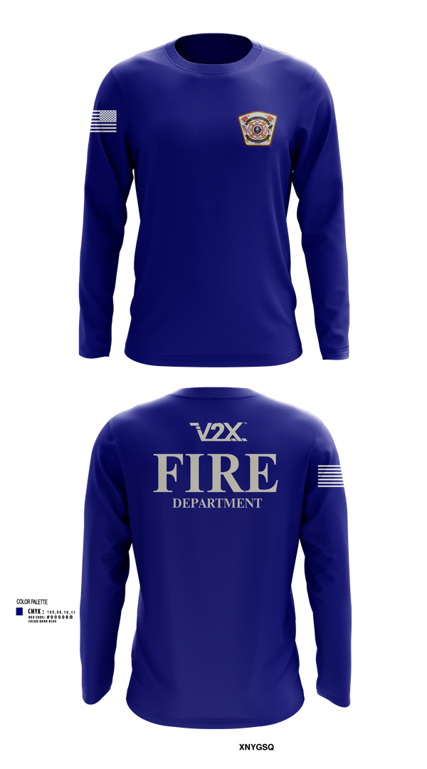 Camp Arifjan Fire Department 82810488 Long Sleeve Performance Shirt 22