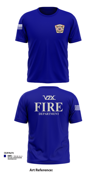 Camp Arifjan Fire Department 82810488 Short Sleeve Performance Shirt - 22