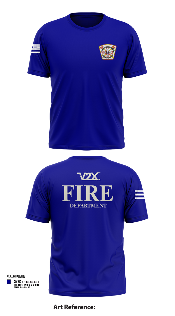 Camp Arifjan Fire Department 82810488 Short Sleeve Performance Shirt - 22
