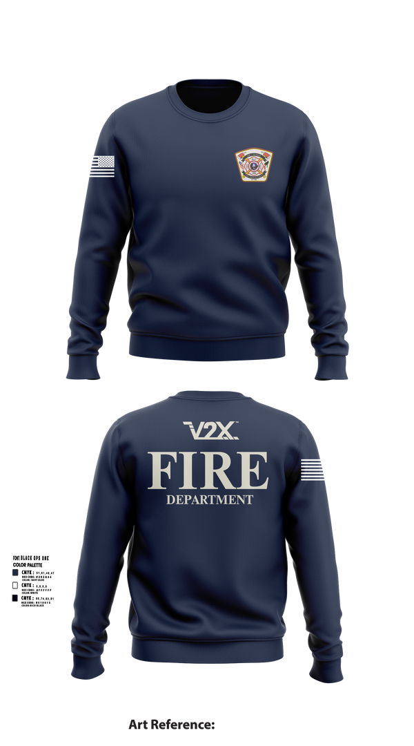 Camp Arifjan Fire Department 82810488 Crew Neck Sweatshirt - 21