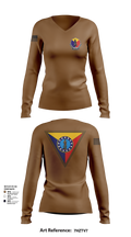 MDARNG TRAINING CENTER 72817816 Women's Long Sleeve V-neck Shirt - 31