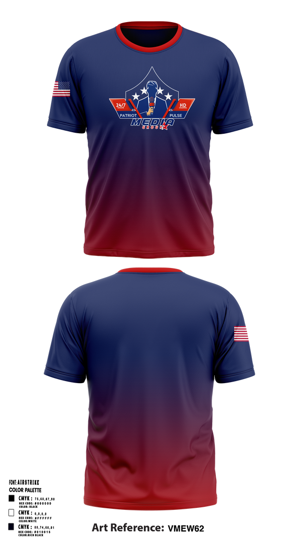 Patriot Pulse Media Group 69643978 Short Sleeve Performance Shirt - 2