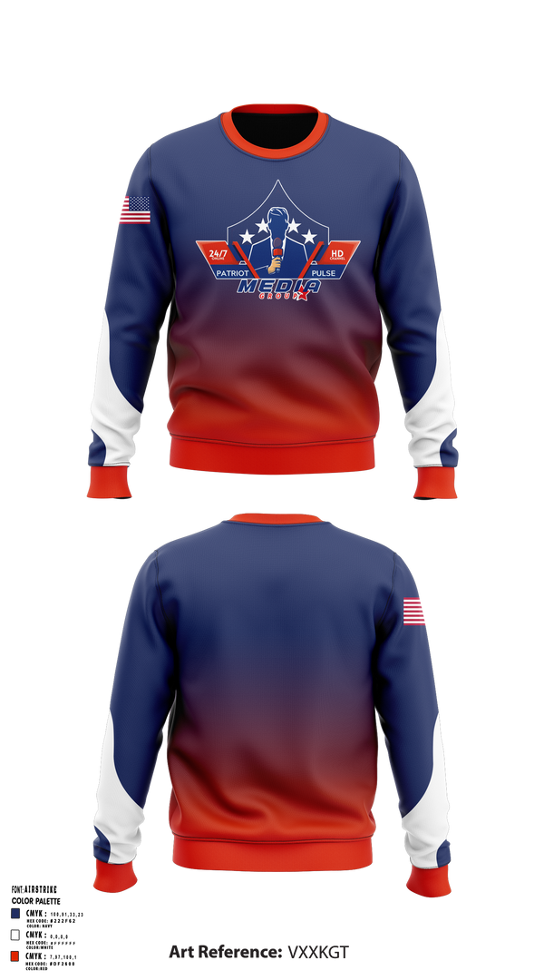 Patriot Pulse Media Group 69643978 Crew Neck Sweatshirt - 1