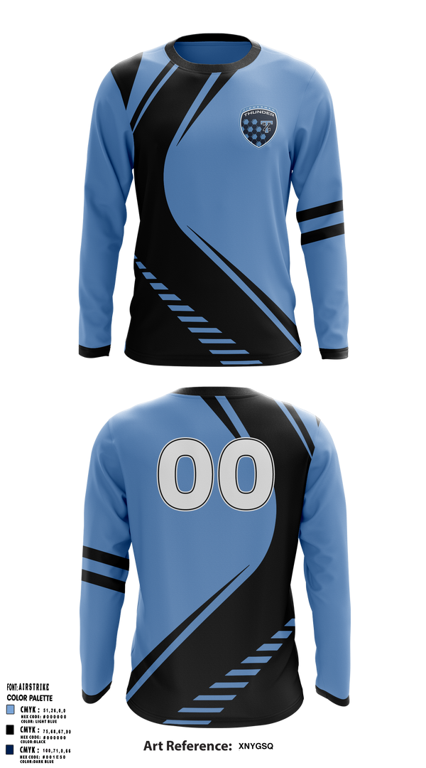 Zimmerman Thunder Soccer 74418739 Long Sleeve Performance Shirt 2