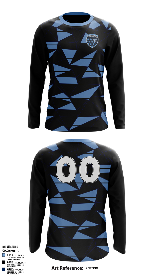 Zimmerman Thunder Soccer 74418739 Long Sleeve Performance Shirt 6