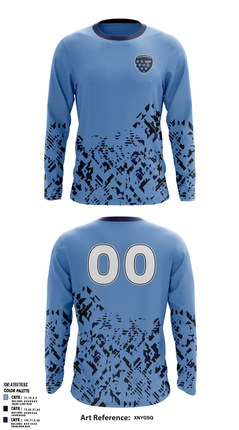 Zimmerman Thunder Soccer 74418739 Long Sleeve Performance Shirt 8
