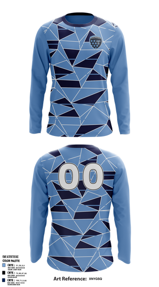 Zimmerman Thunder Soccer 74418739 Long Sleeve Performance Shirt 9