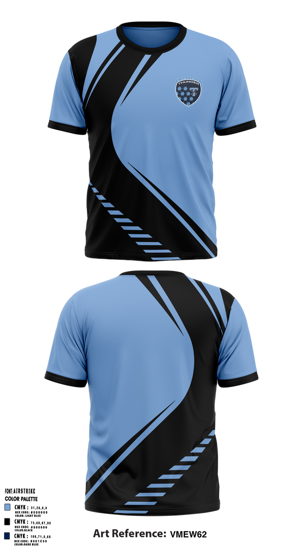 Thunder 93685505 Short Sleeve Performance Shirt - 20