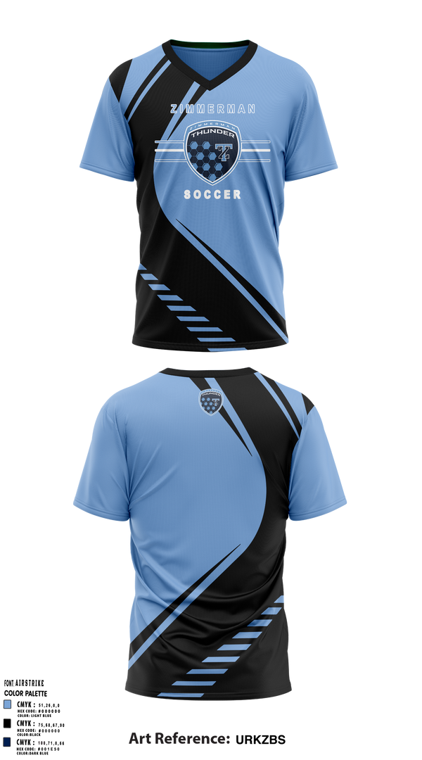 Thunder 93685505 Mens Soccer Jersey -3