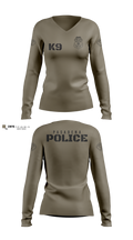 Pasadena K9 56975932 Women's Long Sleeve V-neck Shirt - 106