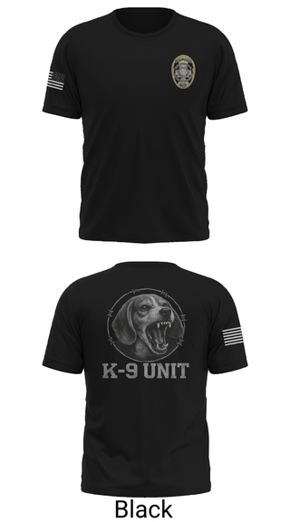 Old School Cotton Feel Shirt, Farmersville PD K9 Hunter, Police, Teamtime, Team time, sublimation, custom sports apparel, team uniforms, spirit wear, spiritwear, sports uniforms, custom shirts, team store, custom team store, fundraiser sports, apparel fundraiser