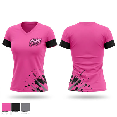 Chaos Women's Short Sleeve V-neck Shirt - 1