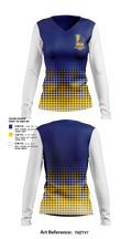 Lockport Lions 43191769 Women's Long Sleeve V-neck Shirt - 1