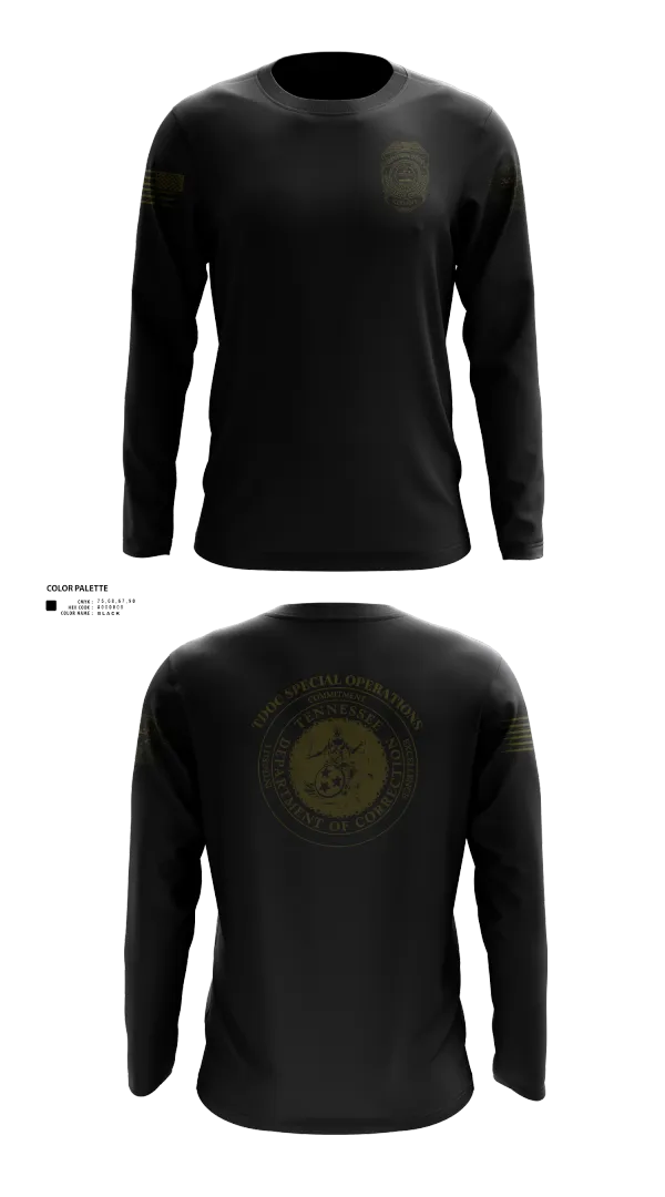 Long Sleeve Performance Shirt, TDOC SPECIAL OPERATIONS, Police, Teamtime, Team time, sublimation, custom sports apparel, team uniforms, spirit wear, spiritwear, sports uniforms, custom shirts, team store, custom team store, fundraiser sports, apparel fundraiser