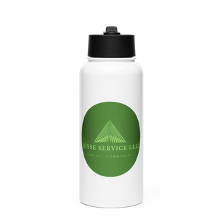 Jesse Service LLC Stainless Steel Water Bottle with a Straw Lid