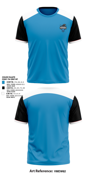 Cramerton Panthers Football and Cheer 89738490 Short Sleeve Performance Shirt - 3
