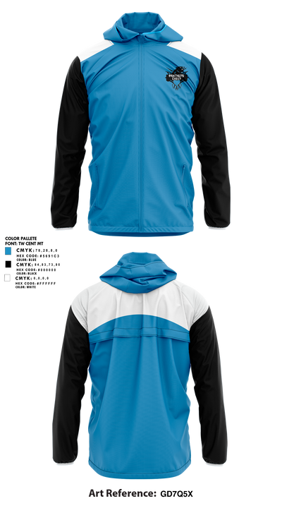 Cramerton Panthers Football and Cheer 89738490 Windbreaker - 2