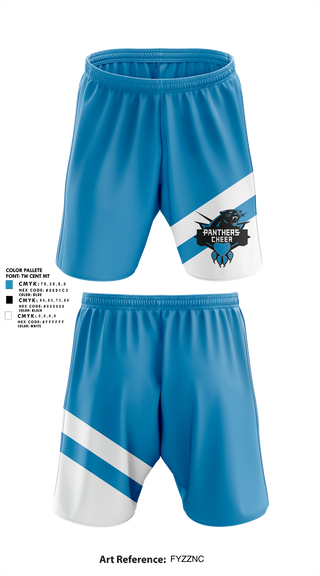 Cramerton Panthers Football and Cheer 89738490 Athletic Shorts With Pockets - 2